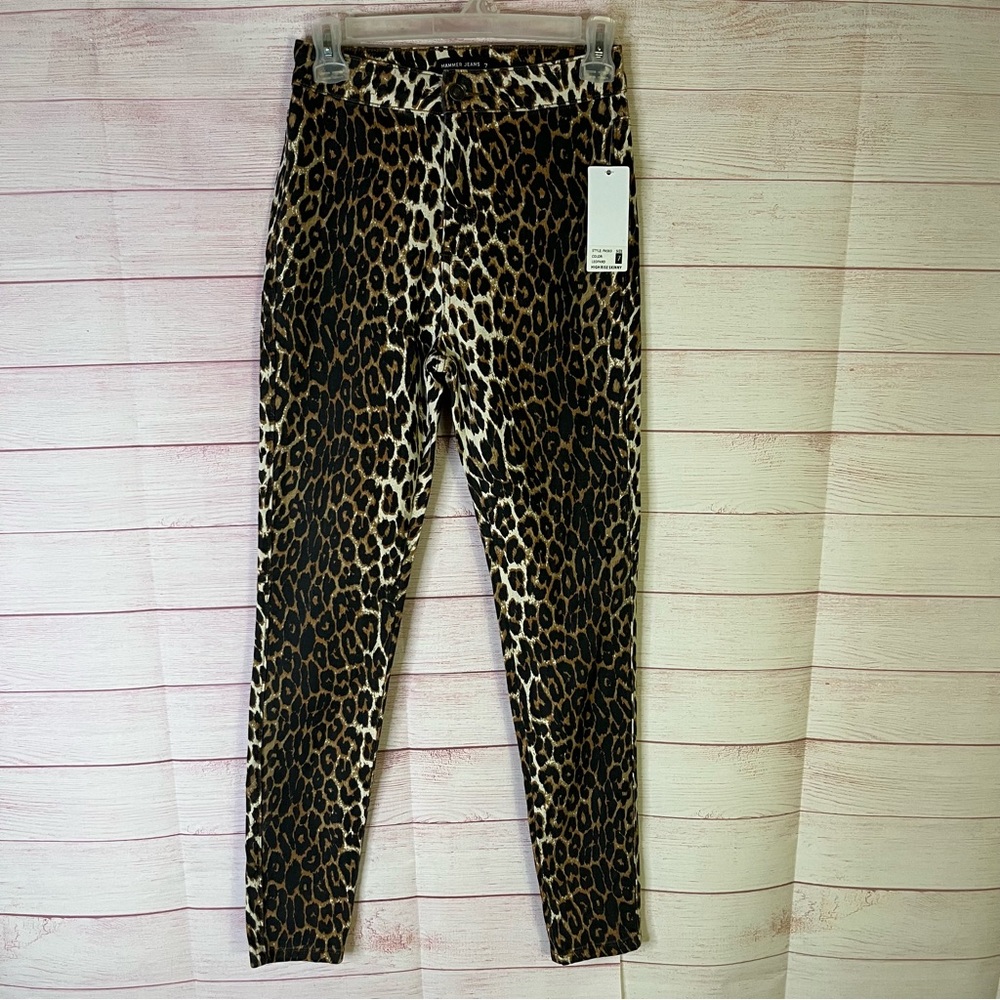 Hammer‎ Jeans NEW Leopard High Rise Skinny Jeans Size 7